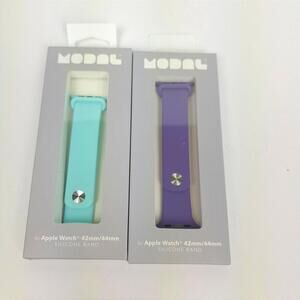 Modal Silicone Band for Apple‎ Watch  42, 44 mm Teal/Purple